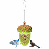 Outdoor Metal Mesh Bird Feeder with Metal Acorn Roof - FREE SHIPPING