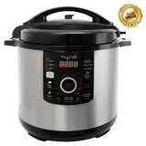 Pressure cooker with digital display on a white background, featuring a 'Best Value' badge.