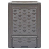 Set of 2 - Outdoor Garden 158 Gallon Compost Bin Set in Brown Plastic Rattan - FREE SHIPPING