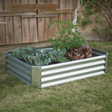 Industrial Farmhouse Steel Raised Garden Bed Metal Planter with Lining - FREE SHIPPING