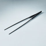 Black Precision Tweezers on a light gray background