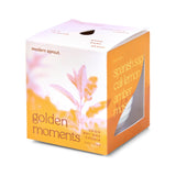 Candle box with 'golden moments' design and 'modern sprout' branding on a white background Garden Vibes Candle/Planter 2-in-1
