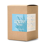 Cardboard box with 'Modern Sprout' agave hydroponic grow kit packaging on a white background