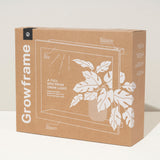 Growframe grow light packaging with leaf design on a white background Smart Standard Growframe