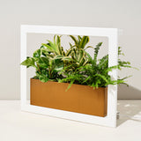Decorative planter with green plants on a white background Smart Standard Growframe