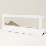 White Smart Landscape Growframe with a mirror on a beige background