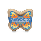 Butterfly-shaped garden kit with colorful label on a white background Curious Critters Garden Kits