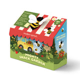 Children's gardening kit packaging with bee illustrations and colorful design Magical Minds Garden Kits