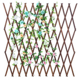 Outdoor 59-inch Tall Extendable Wood Lattice Garden Trellis - FREE SHIPPING