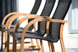 Manhattan Black Armchair - 4 Piece