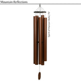 Mountain Reflections Wind Chime with text 'Mountain Reflections' and 'Spirits of Maroon Bells' on a white background