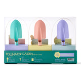 Packaged Pollinator Garden set with colorful tools on a white background