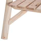 Adirondack Patio 2 Chair Lounger with Center Coffee Table Natural - FREE SHIPPING