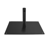 Black umbrella base on a white background