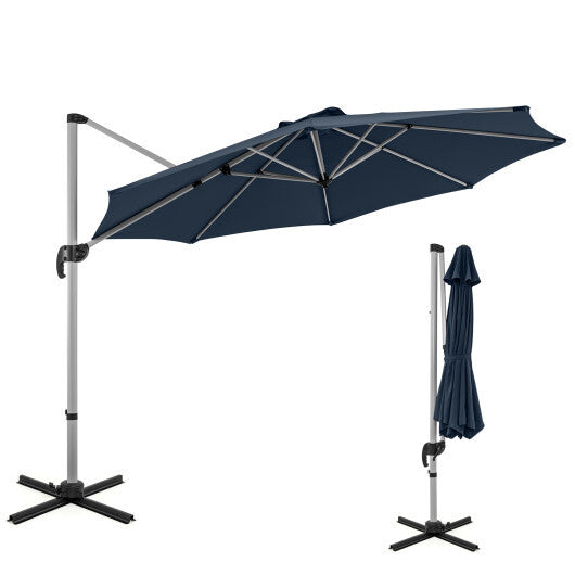 11 ft tilt patio umbrellas Grand 11FT Cantilever Umbrella with Base Outdoor Large Round Aluminum Offset Umbrella for Patio Garden Backyard (Champagne, FT) : Patio, Lawn & Garden offering both comfort and functionality 11 Foot Outdoor Umbrellas |