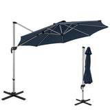 11 FT Outdoor Patio Umbrella with 360 Rotation and Adjustable Tilt-Navy