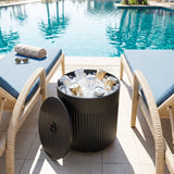 3-in-1 Outdoor Umbrella Base with Water Bag and 2" Pole Hole