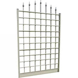 8-Foot Outdoor Garden Trellis in Mocha Brown Vinyl PVC - FREE SHIPPING