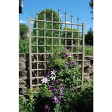 8-Foot Outdoor Garden Trellis in Mocha Brown Vinyl PVC - FREE SHIPPING