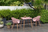 Nassau Bistro Set – Peony Pink Social Plastic®