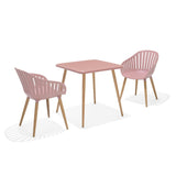 Nassau Bistro Set – Peony Pink Social Plastic®