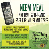 Neem Meal - 16oz by Volume Shaker - Vegan - Organic - Oregon Licensed Nursery - Can be used with all soil types