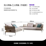 Outdoor Rattan Garden Sofa House Casual Teak Waterproof and Sun Protection Outdoor Outdoor Furniture Garden Balcony Rattan Chair