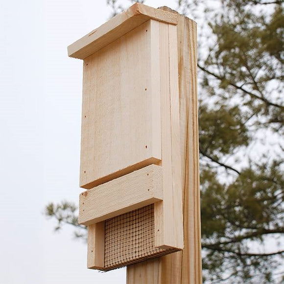 Outdoor Wood Bat House Kit - Holds up to 12 Bats - Made in USA - FREE SHIPPING