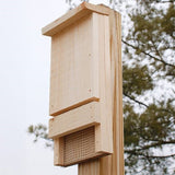 Outdoor Wood Bat House Kit - Holds up to 12 Bats - Made in USA - FREE SHIPPING