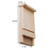 Outdoor Wood Bat House Kit - Holds up to 12 Bats - Made in USA - FREE SHIPPING