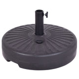 20 Inch Round 23L Water Filled Umbrella Base - Color: Black