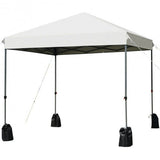 8'x8' Outdoor Pop up Canopy Tent  w/Roller Bag-Blue