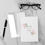 You’re The Moss Pole To My Monstera Greeting Card #1 – Blank Inside With Envelope, 5" x 7"
