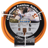 Dramm Coldestorm Premium Rubber Hose packaging with branding and product details.
