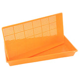 Orange perforated tray on a white background 1020 Mesh Deep Extra Strength Colors - 2.5" Deep