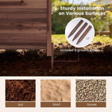 Wooden fence installation with ground stakes on different surfaces