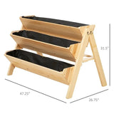 3-Tier A Frame Fir Wood 3 Elevated Planter Box Raised Garden Bed - FREE SHIPPING