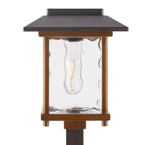 4 Pack - Bronze Gold Solar LED Light Set - Outdoor Path Yard Lighting - FREE SHIPPING