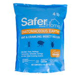Blue bag of Safer Brand Home Diatomaceous Earth insect killer on a white background