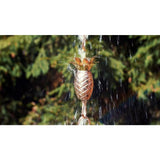 8.5 Ft. Copper Pineapple Rain Chain Gutter Downspout - Basin Not Included - FREE SHIPPING