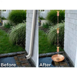 8.5 Ft. Copper Pineapple Rain Chain Gutter Downspout - Basin Not Included - FREE SHIPPING