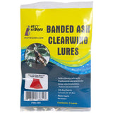Package of Pest Wizard Banded Ash Clearwing Lures with yellow and blue design.