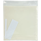 Pest Wizard Big Invisible Insect Trap 5-Pack with beige interior containing white straws on a white background