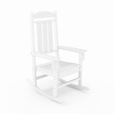 White Callaway Porch Rocker on a white background