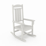 White Callaway Porch Rocker on a white background