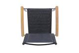 Portals Dark Lite FSC Teak Wood and Aluminum Rectangular Dining Set