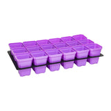 Purple 3.3" Heavy Duty Seed Starting Pots with Inserts