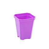 Purple square-shaped plastic container on a white background 3.3" Heavy Duty Seed Starting Pots