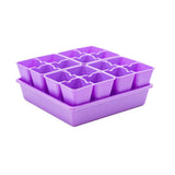 Purple 4 Cell Plug Tray Inserts