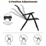 Outdoor Heavy Duty Dark Brown Rattan Folding Patio Chair - FREE SHIPPING